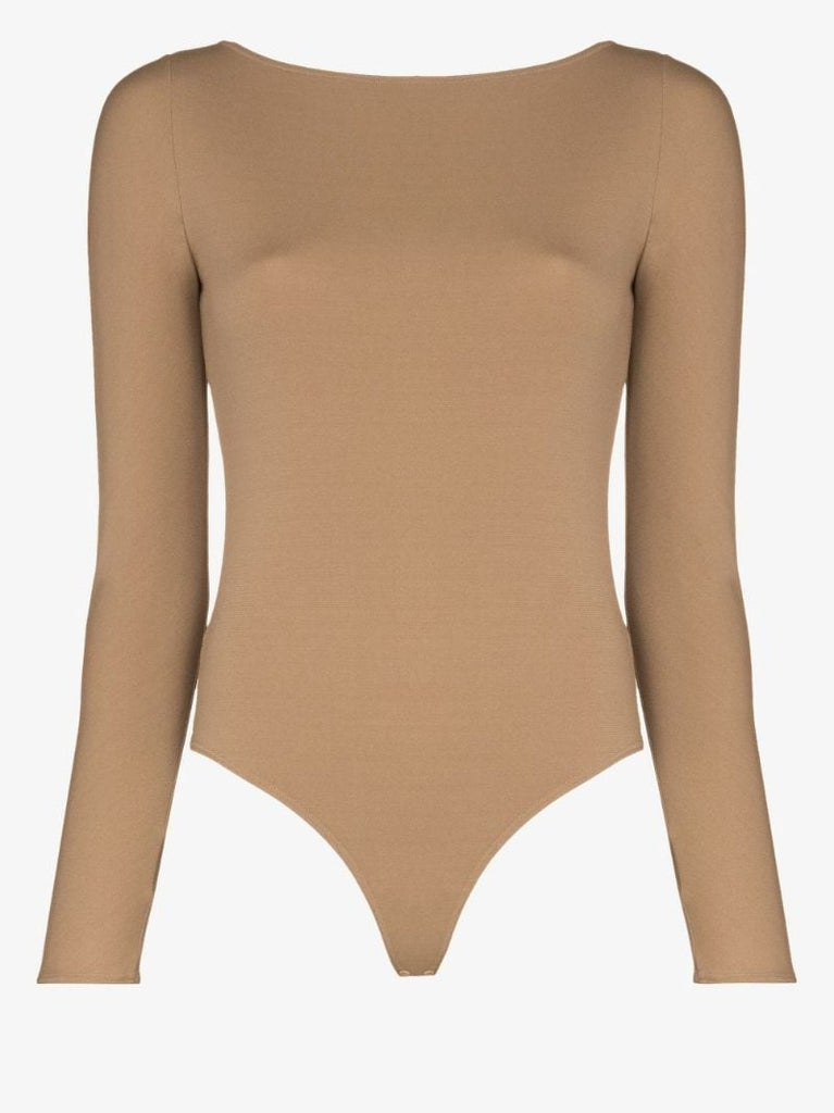 Brown the Back-cut-out Bodysuit