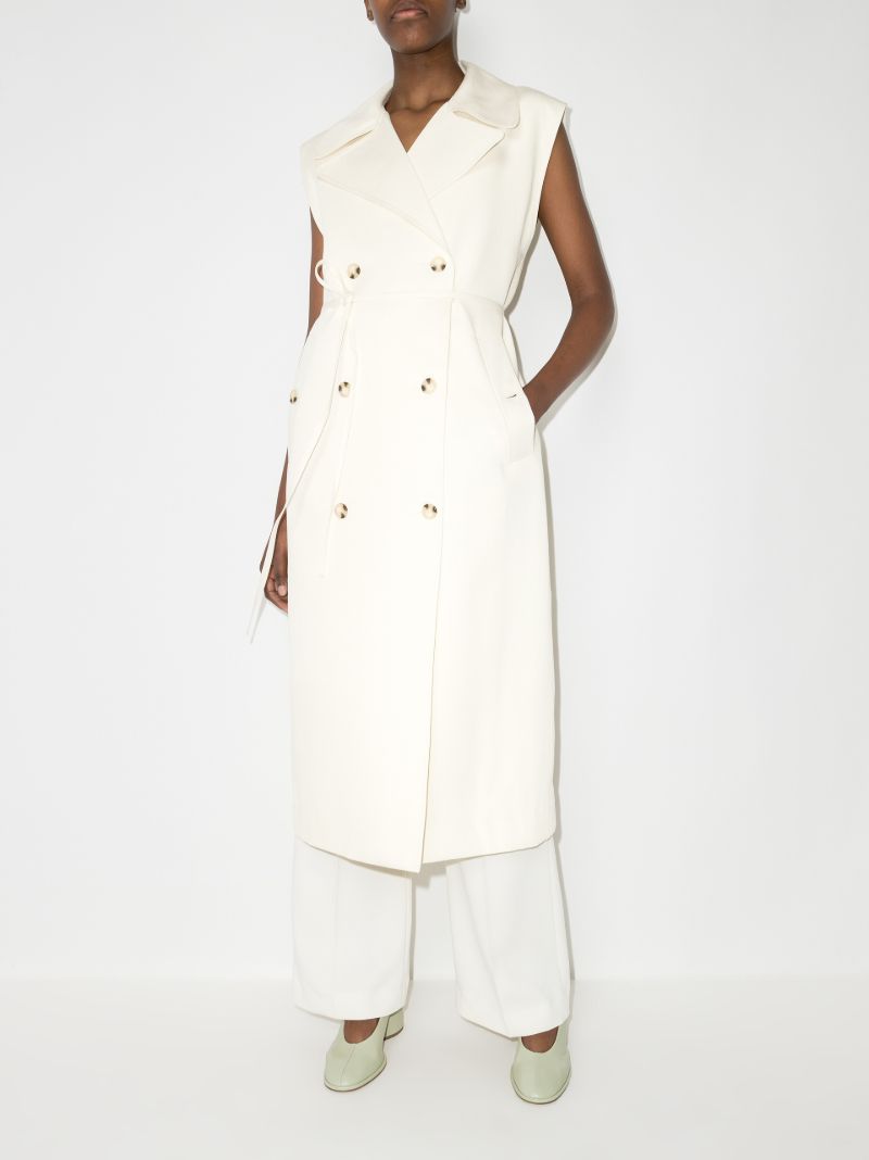 Sleeveless Double-breasted Coat