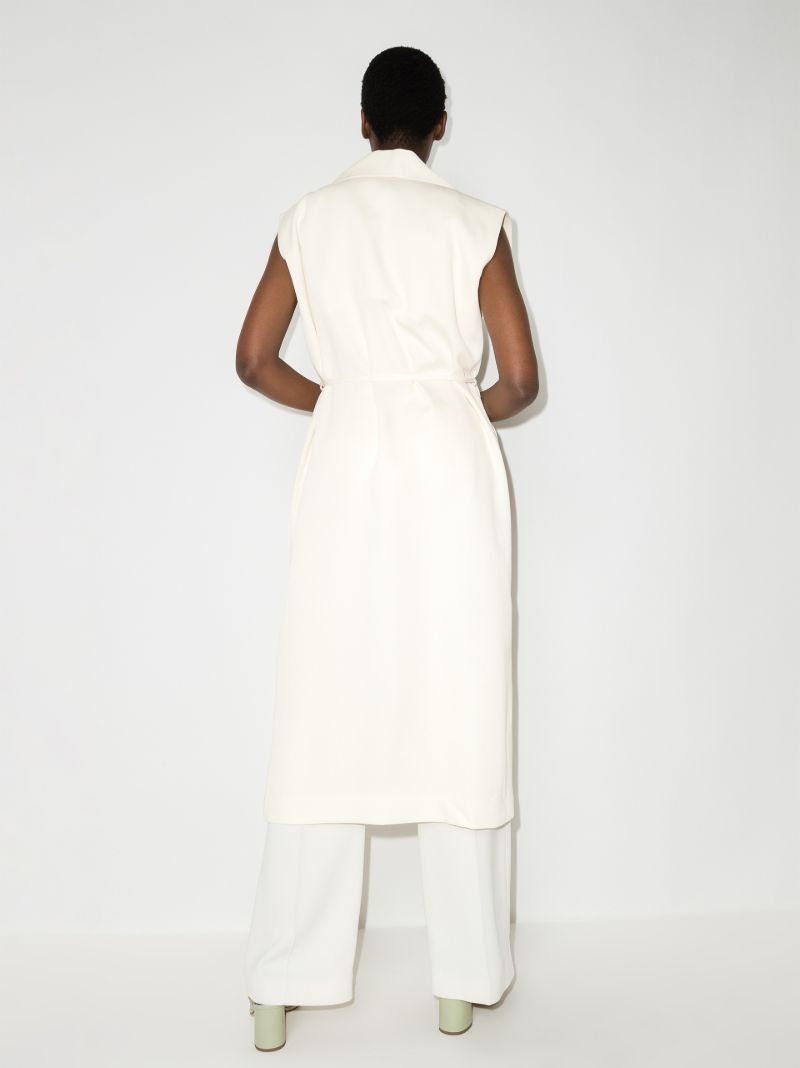 Sleeveless Double-breasted Coat