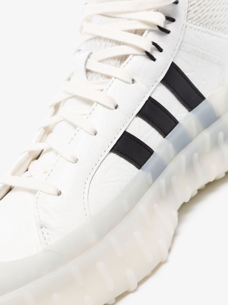 White Gr.1p High Top Leather Sneakers