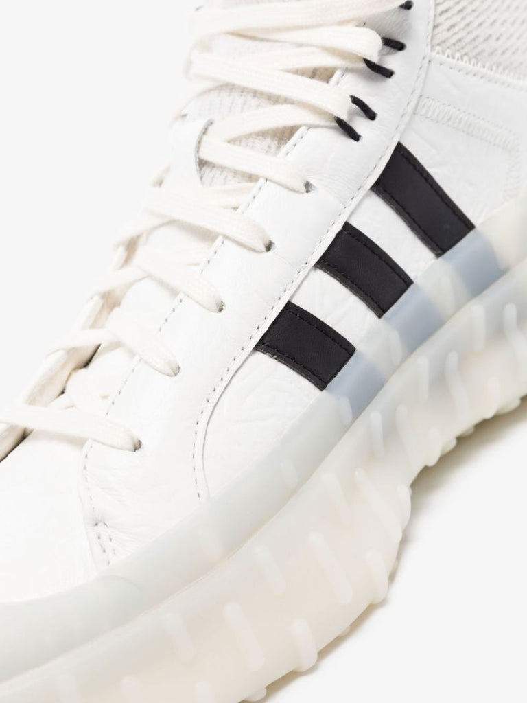 White Gr.1p High Top Leather Sneakers