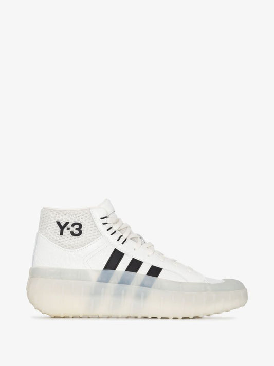 White Gr.1p High Top Leather Sneakers