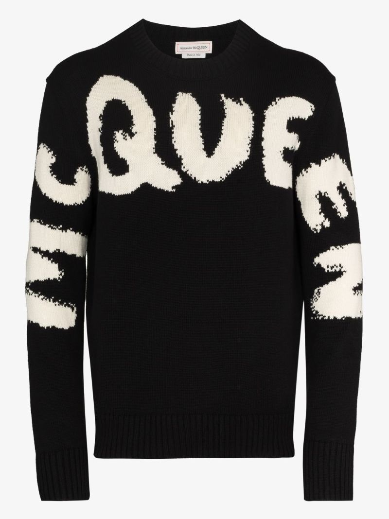 Graffiti Logo Intarsia Sweater