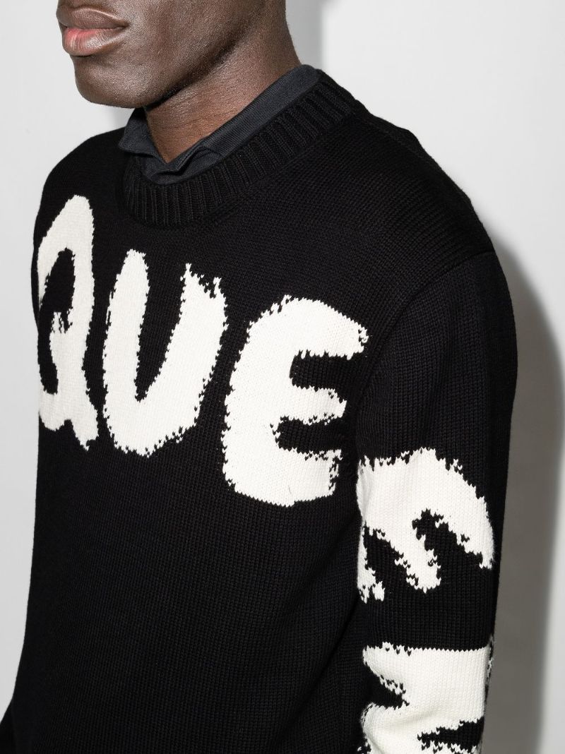 Graffiti Logo Intarsia Sweater