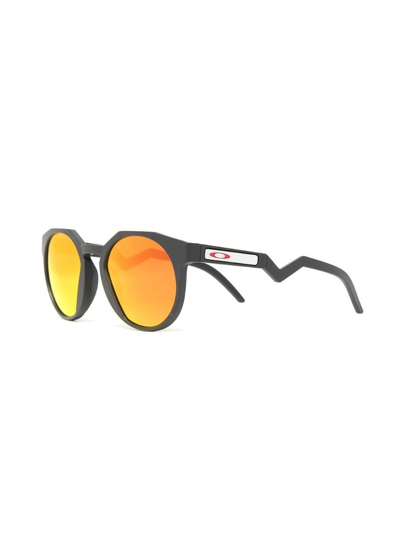 Black Hstn Round Sunglasses