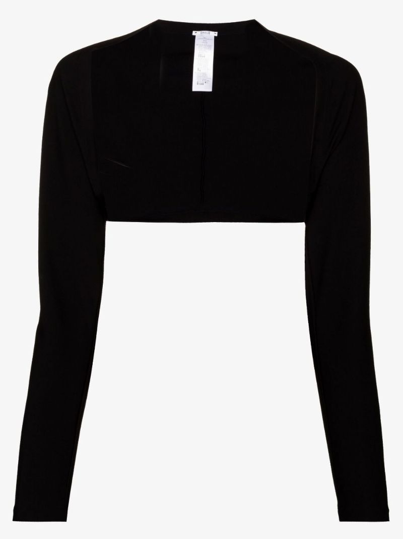 The Shrug Cropped Jersey Cardigan