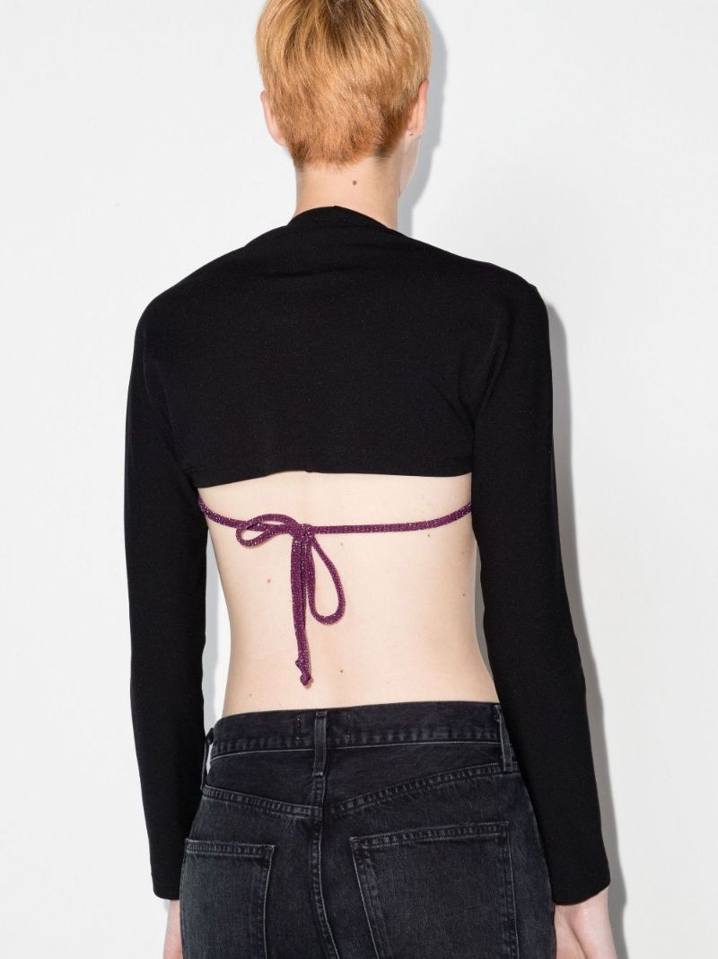 The Shrug Cropped Jersey Cardigan