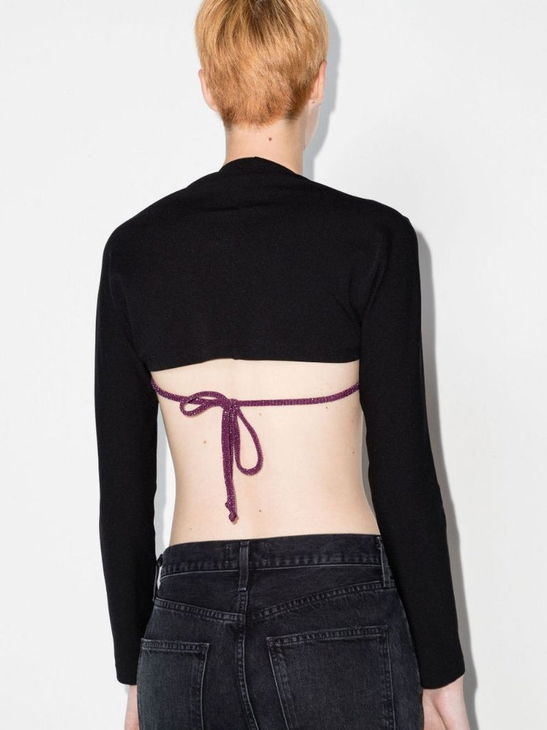 The Shrug Cropped Jersey Cardigan