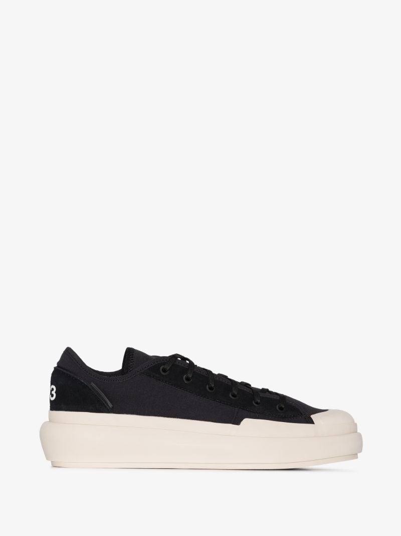 Black Ajatu Court Low Top Sneakers