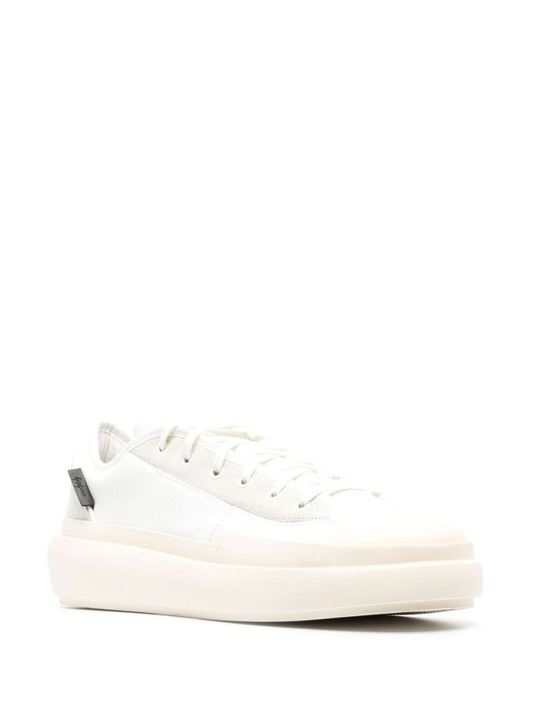 White Ajatu Leather Low-top Sneakers