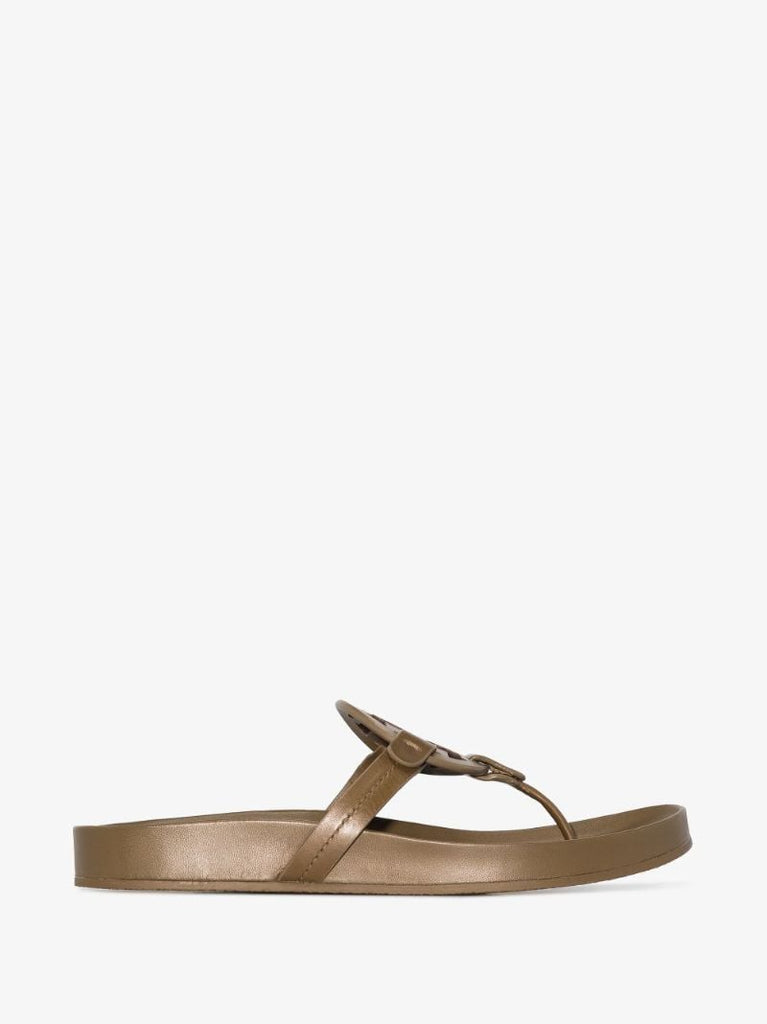 Beige Miller Cloud Leather Sandals