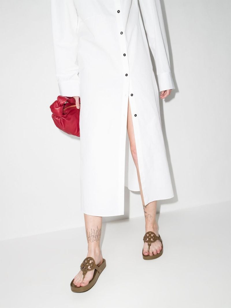 Beige Miller Cloud Leather Sandals