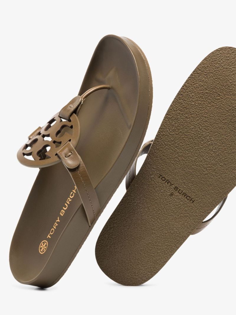 Beige Miller Cloud Leather Sandals