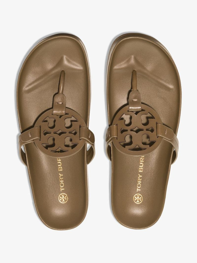 Beige Miller Cloud Leather Sandals