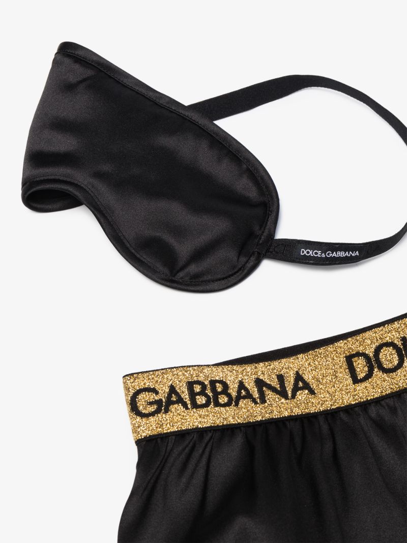 Logo Silk Shorts Set