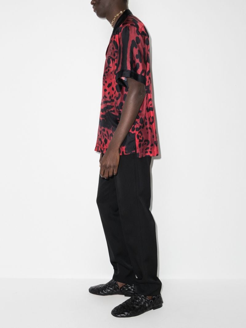 Leopard Print Silk Shirt