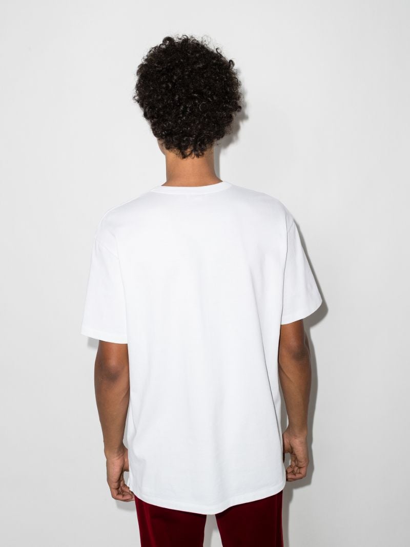 Skeleton Print Cotton T-shirt