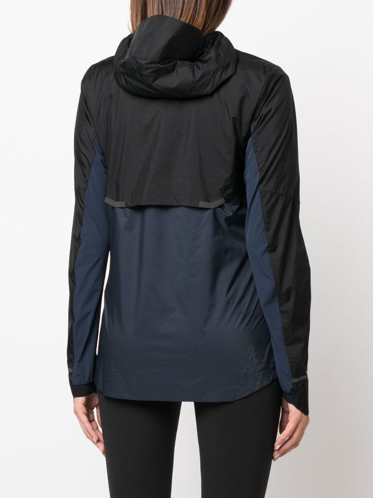Black Weather Hooded Running Jacket