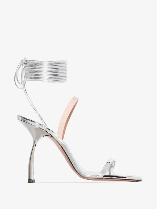 Silver Izma 100 Vegan Leather Sandals