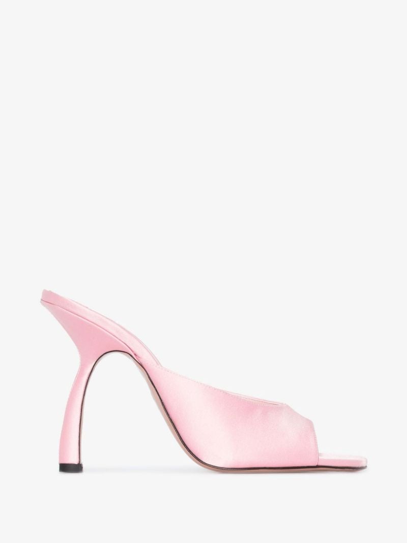 Pink Tiana 100 Satin Mules