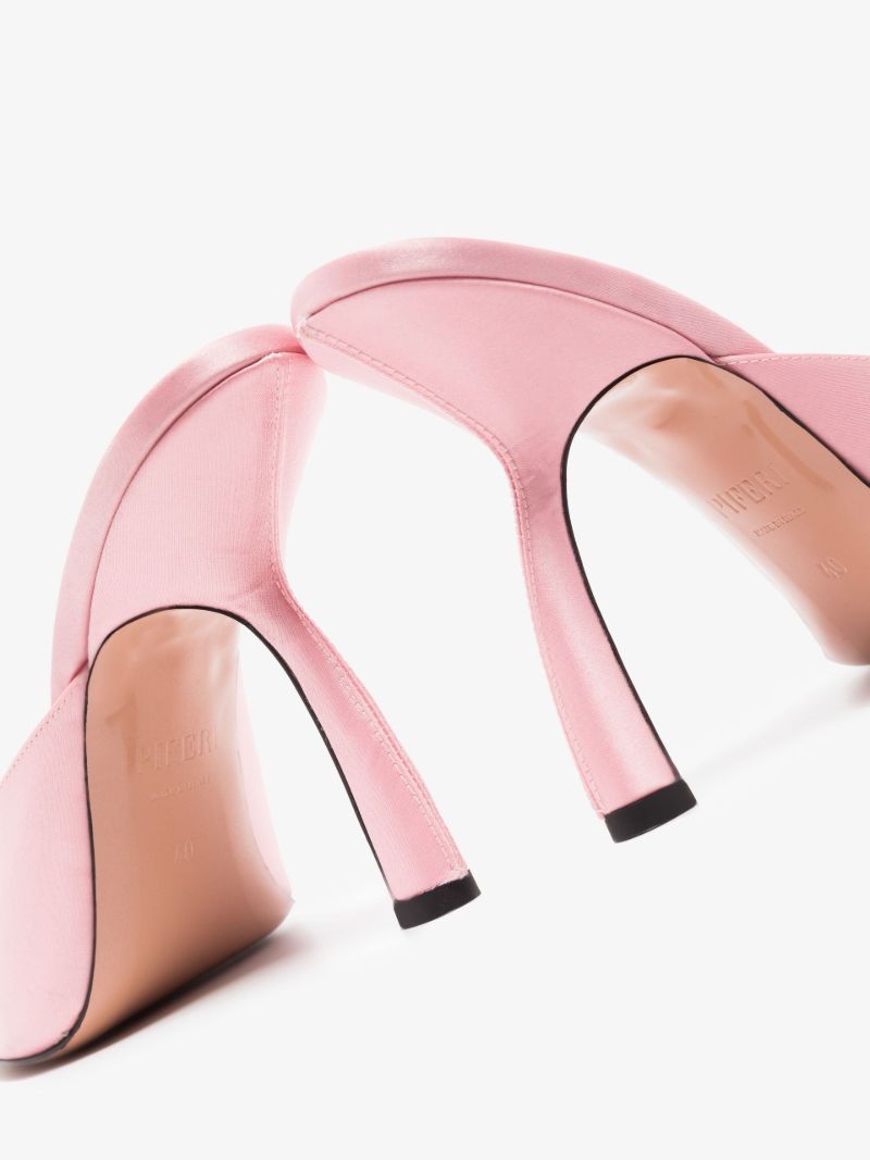 Pink Tiana 100 Satin Mules
