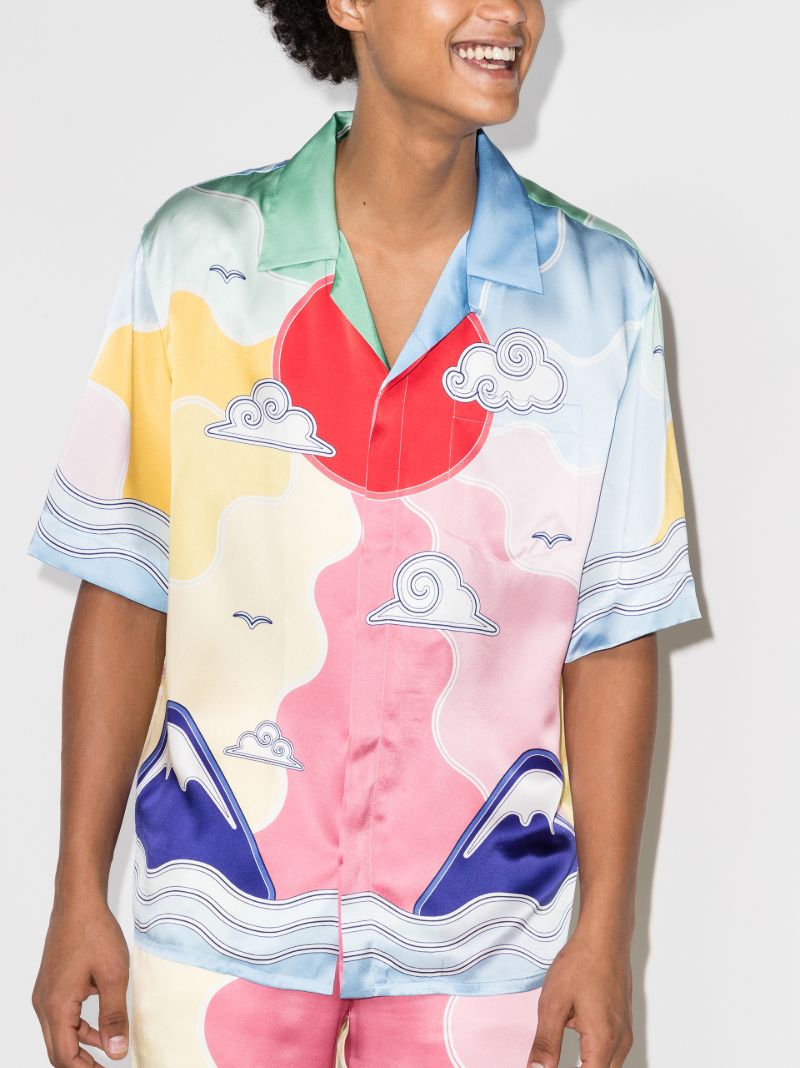 Soleil Levant Silk Shirt