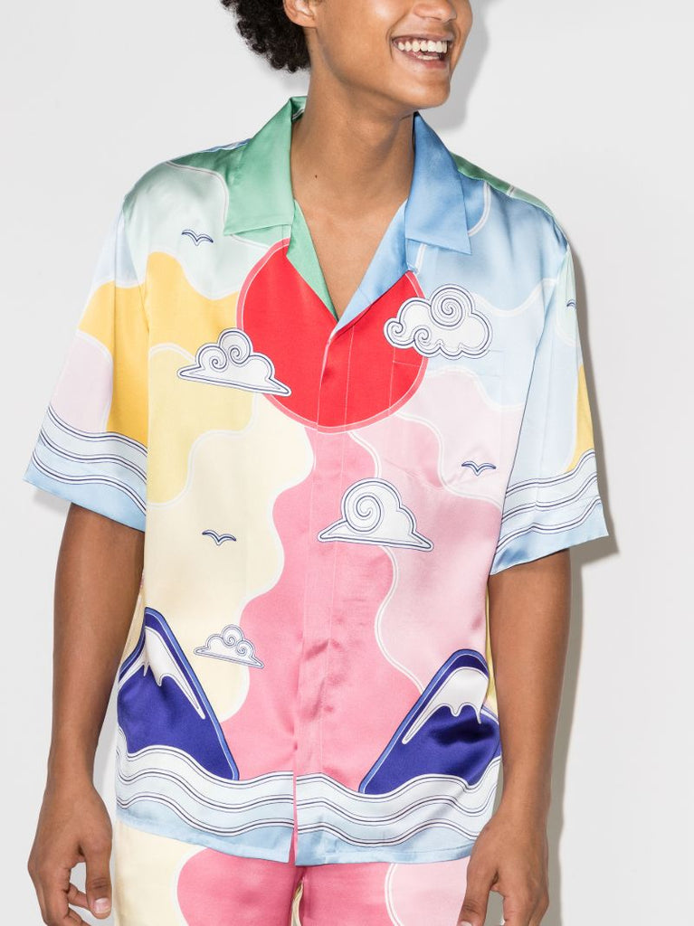Soleil Levant Silk Shirt