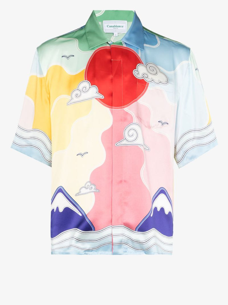 Soleil Levant Silk Shirt