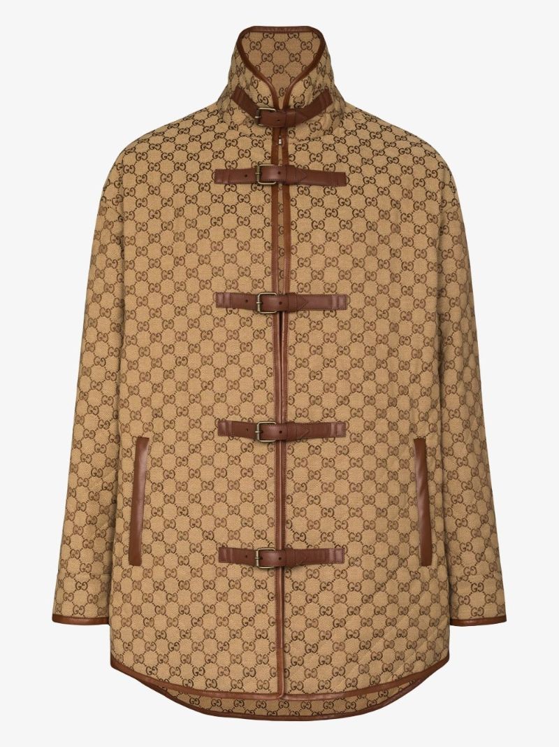 Gg Logo Quilted Shirt Jacket