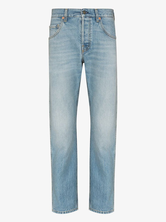 Eco Bleached Tapered Jeans