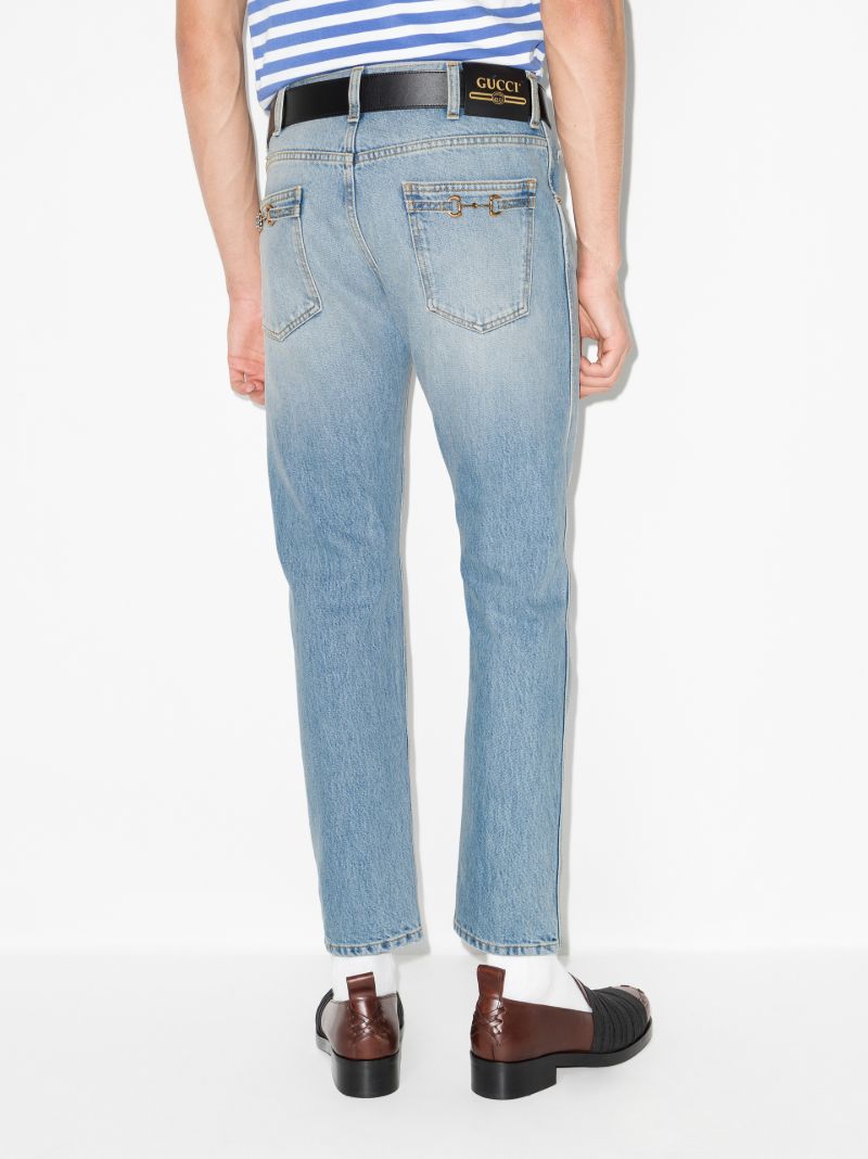 Eco Bleached Tapered Jeans