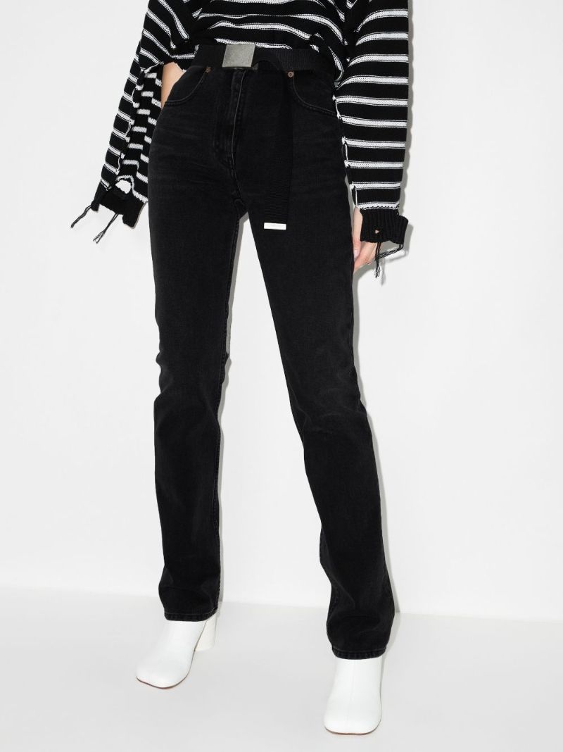 High Waist Straight Leg Jeans