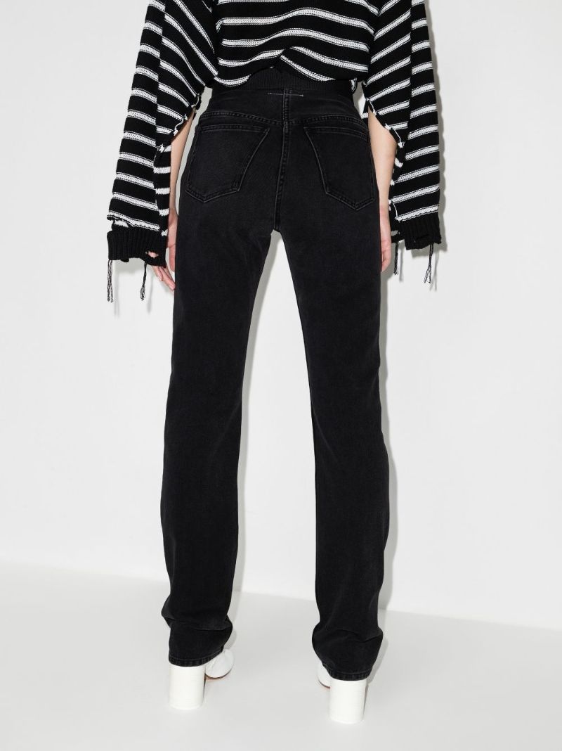 High Waist Straight Leg Jeans