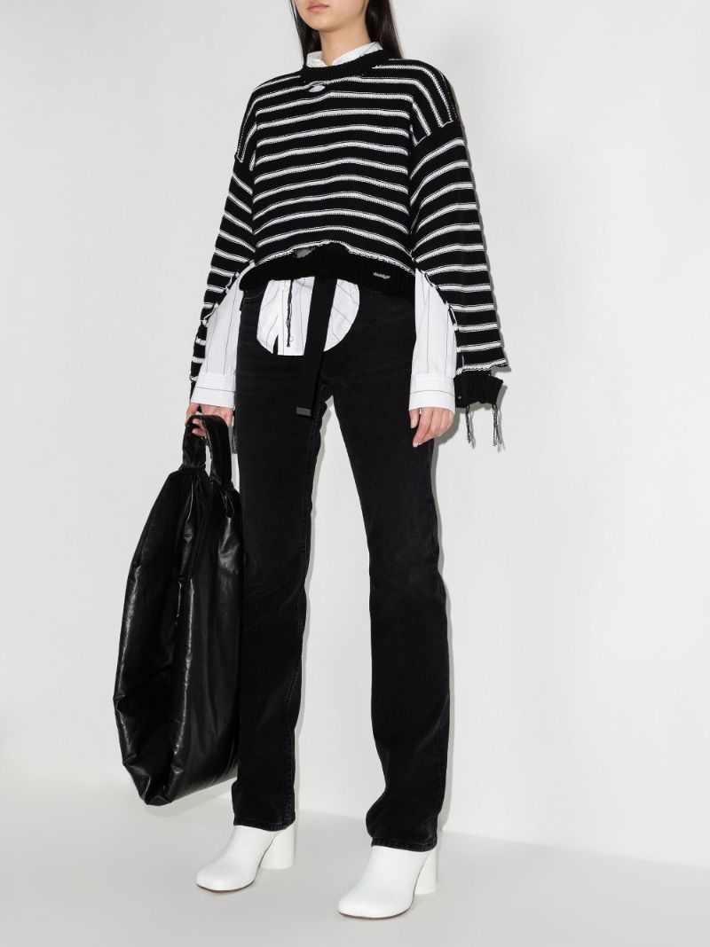 High Waist Straight Leg Jeans