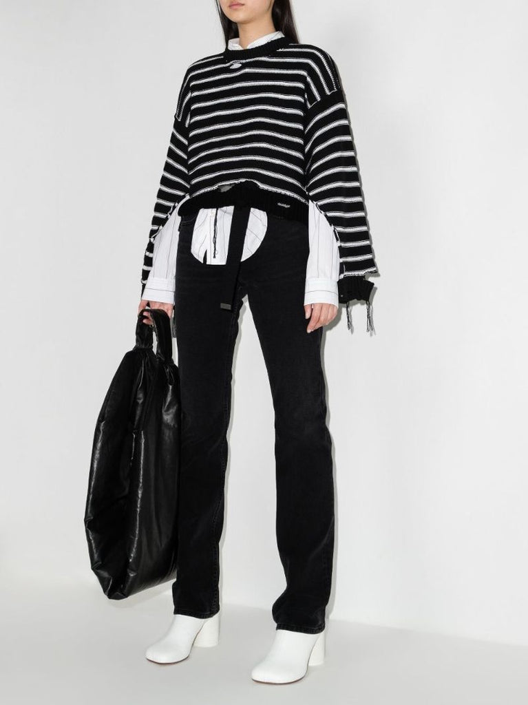 High Waist Straight Leg Jeans
