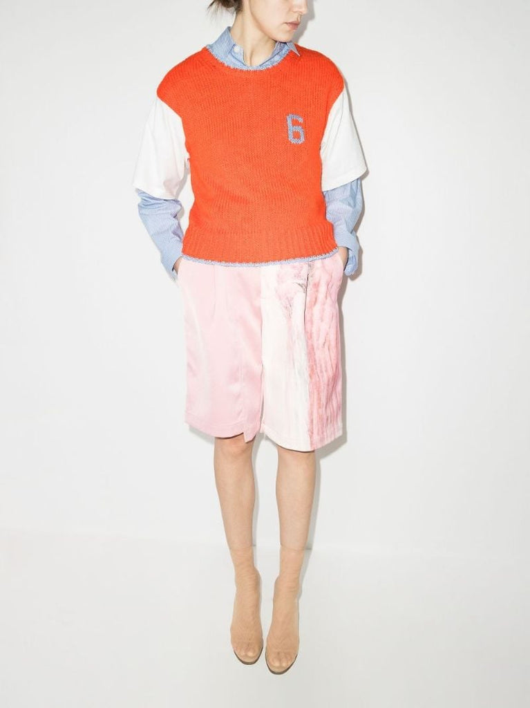 Panelled Knitted T-shirt