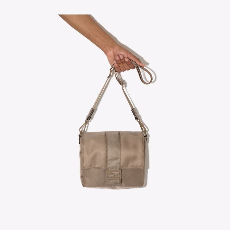 Neutral Logo Messenger Bag