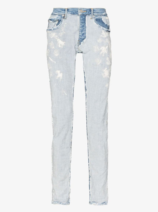 Blue Inside Out Skinny Jeans