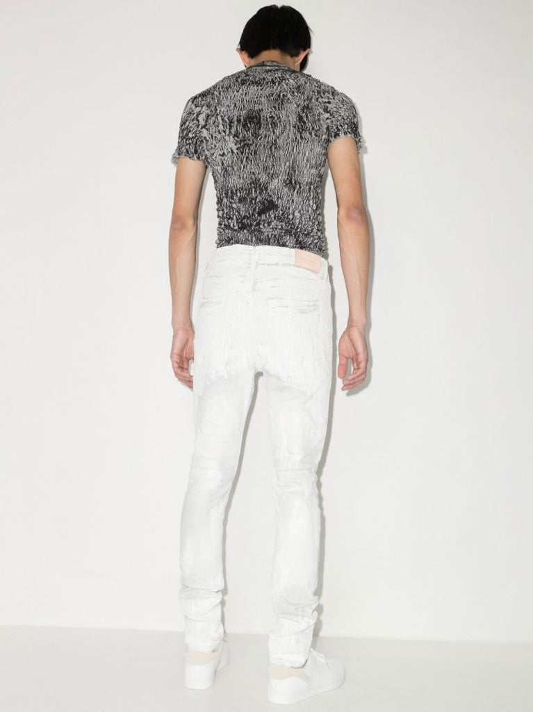 White Distressed Skinny Jeans