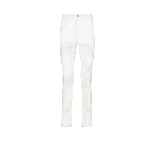 White Distressed Skinny Jeans