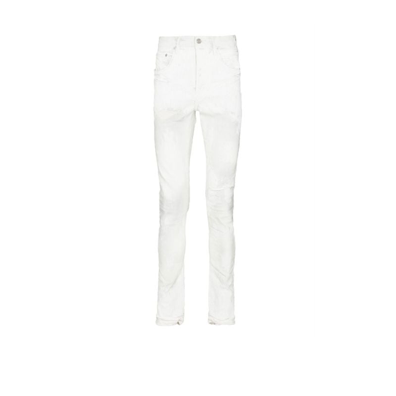White Distressed Skinny Jeans