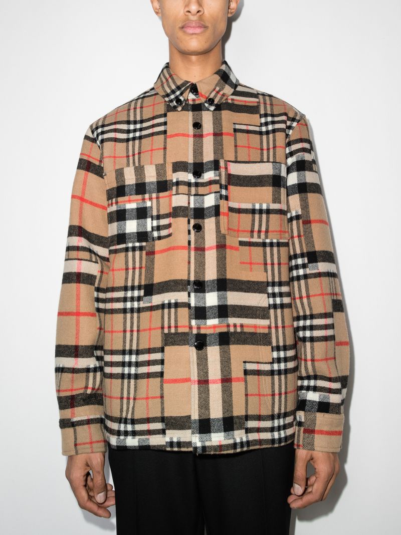 Offton Patchwork Check Shirt