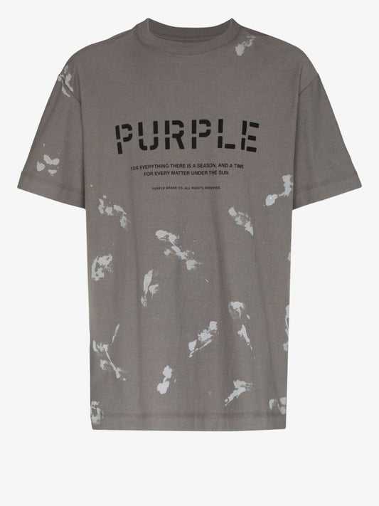 Grey Birds Print Cotton T-shirt