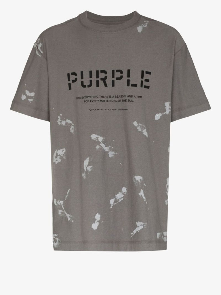 Grey Birds Print Cotton T-shirt