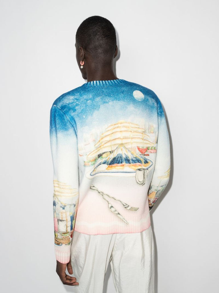 CafÃ_x0083_Â© Print Wool Sweater