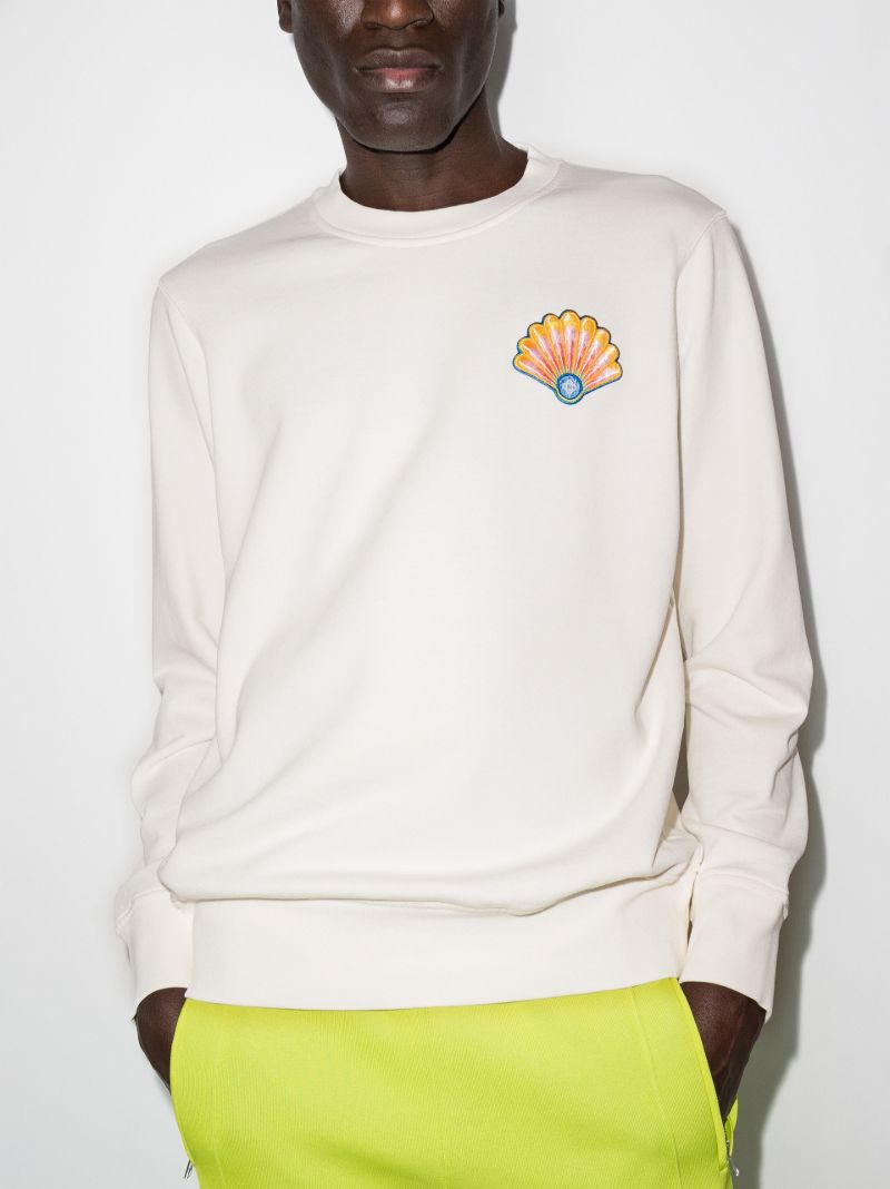 Shell Print Cotton Sweatshirt
