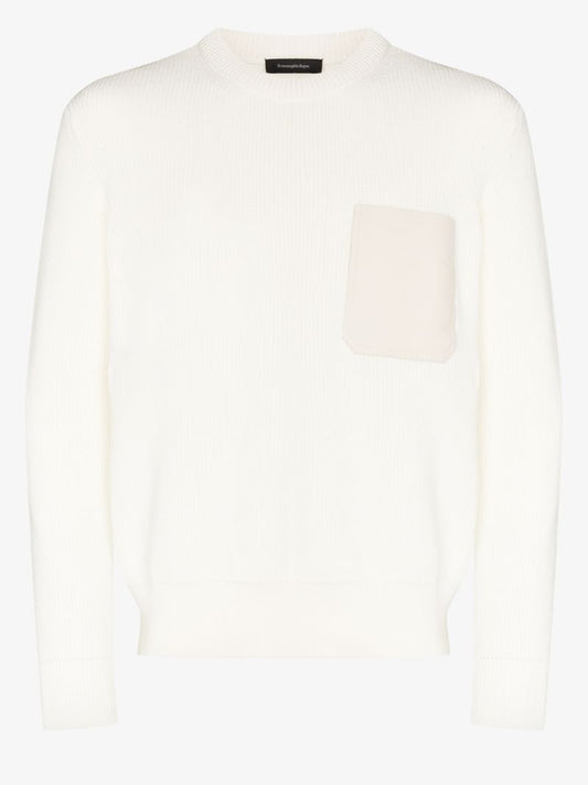 Patch Pocket Cotton Sweater