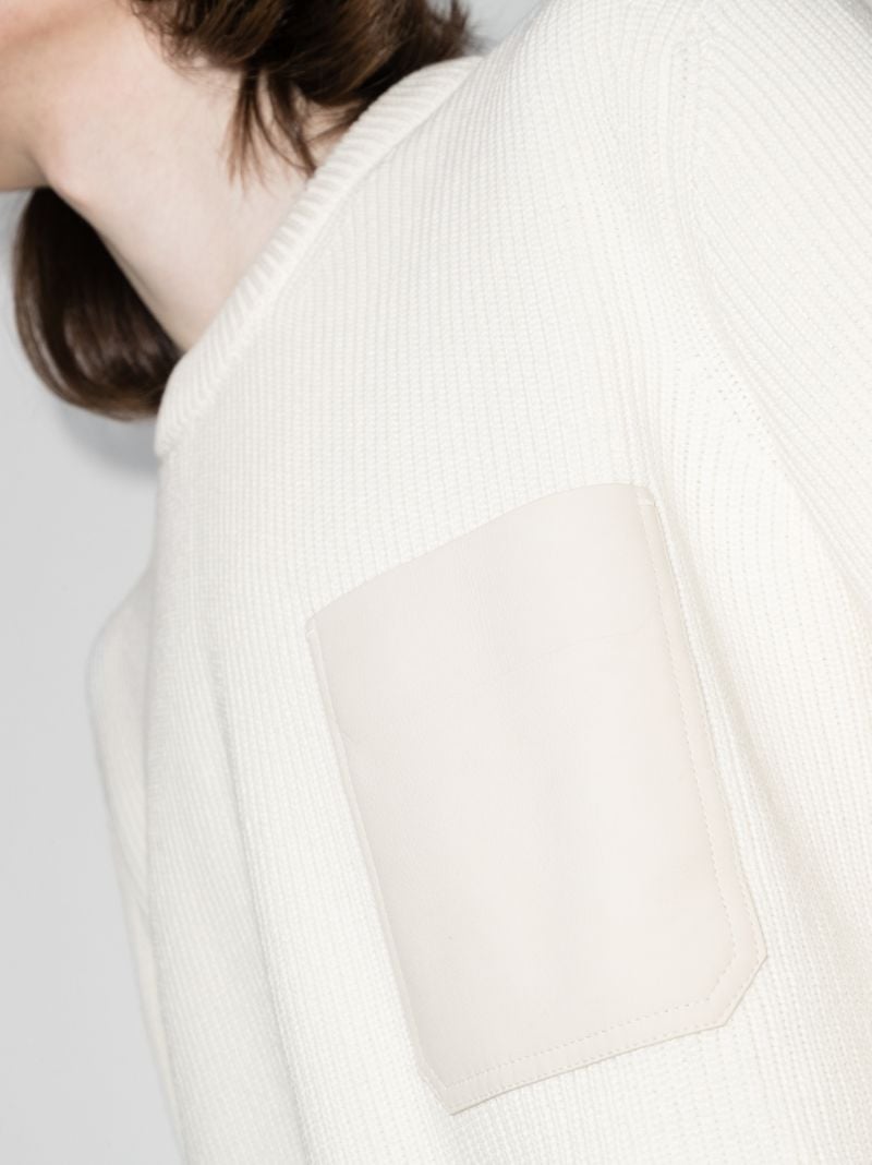 Patch Pocket Cotton Sweater