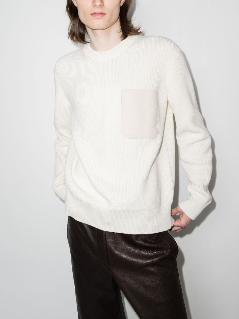 Patch Pocket Cotton Sweater