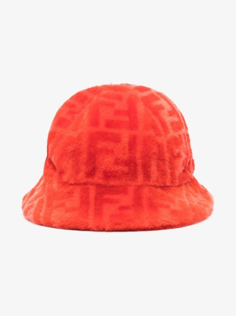 Red Ff Monogram Bucket Hat